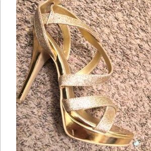 Gold heels